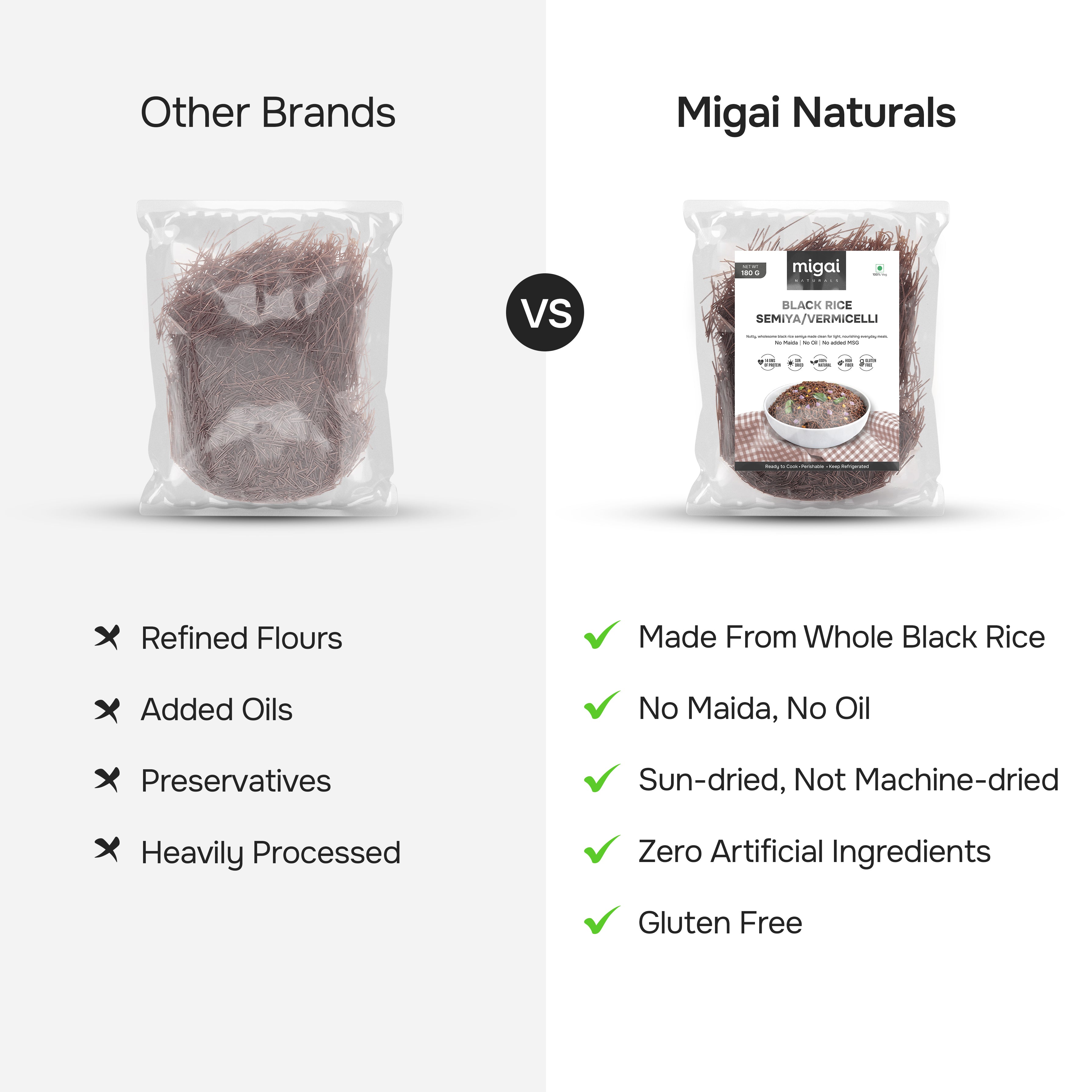 BLACK RICE VERMICELLI/SEMIYA