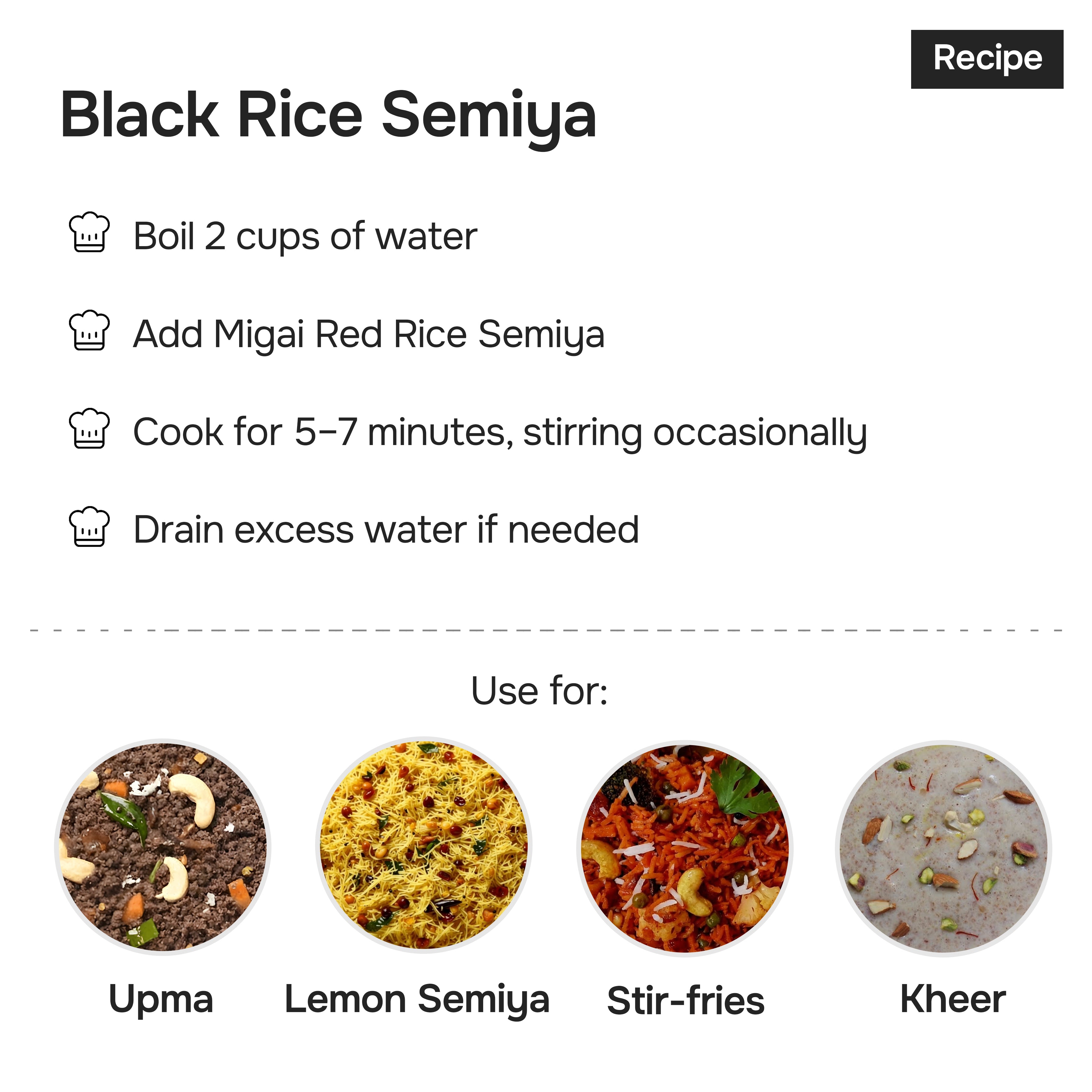 BLACK RICE VERMICELLI/SEMIYA