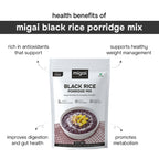 Black Rice with Moong Dal Protein-Rich Porridge Mix