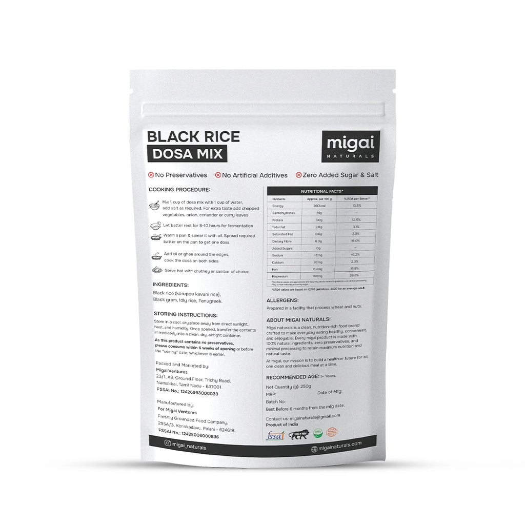 Black Rice Dosa Mix