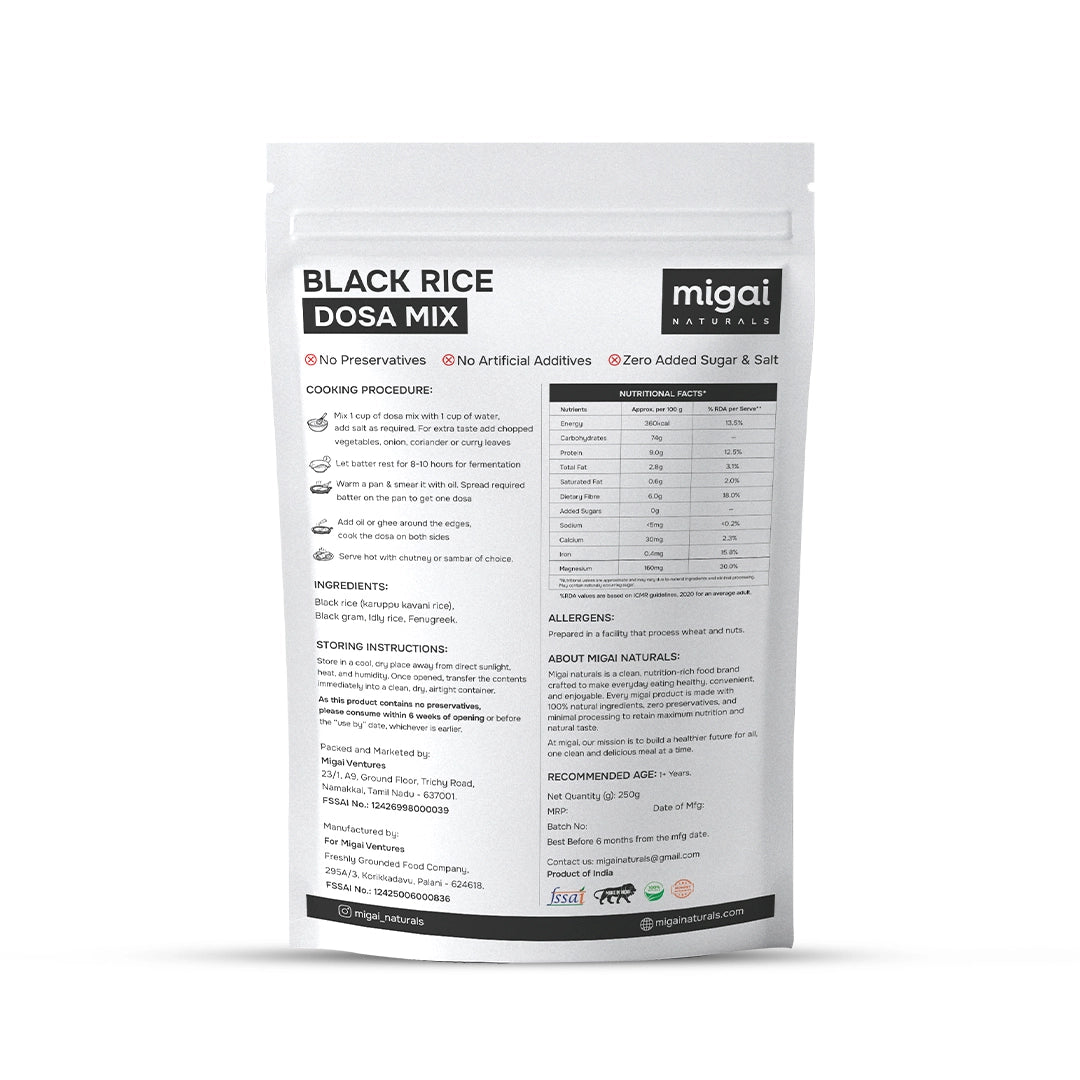 Black Rice Dosa Mix