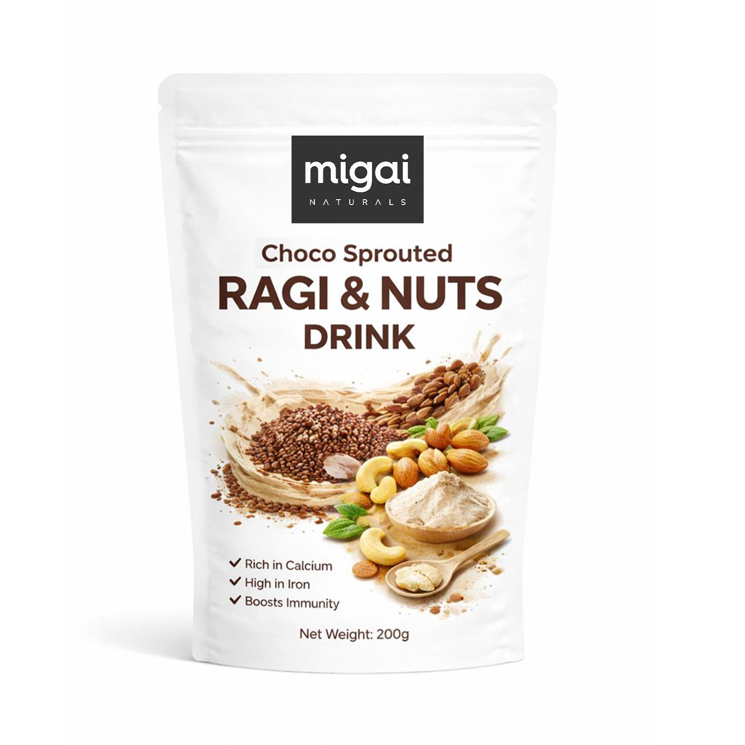 Sprouted Ragi Malt with Nuts Malt