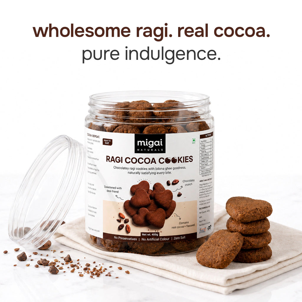 Ragi Cocoa Cookies