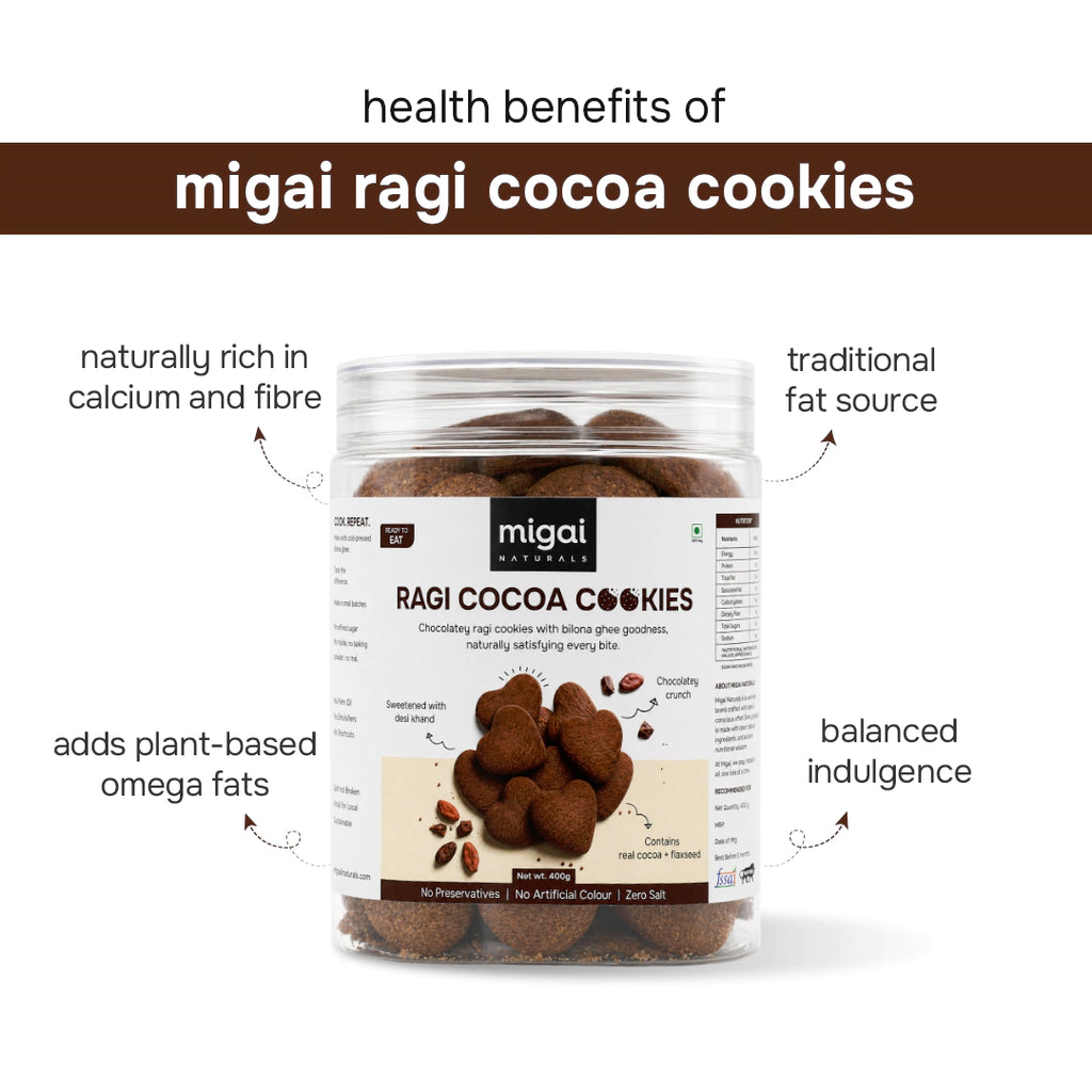 Ragi Cocoa Cookies