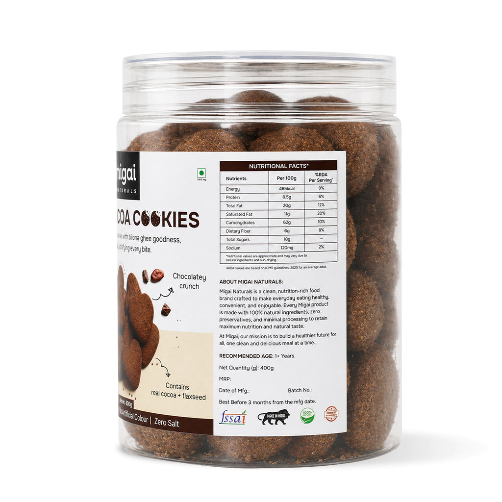 Ragi Cocoa Cookies