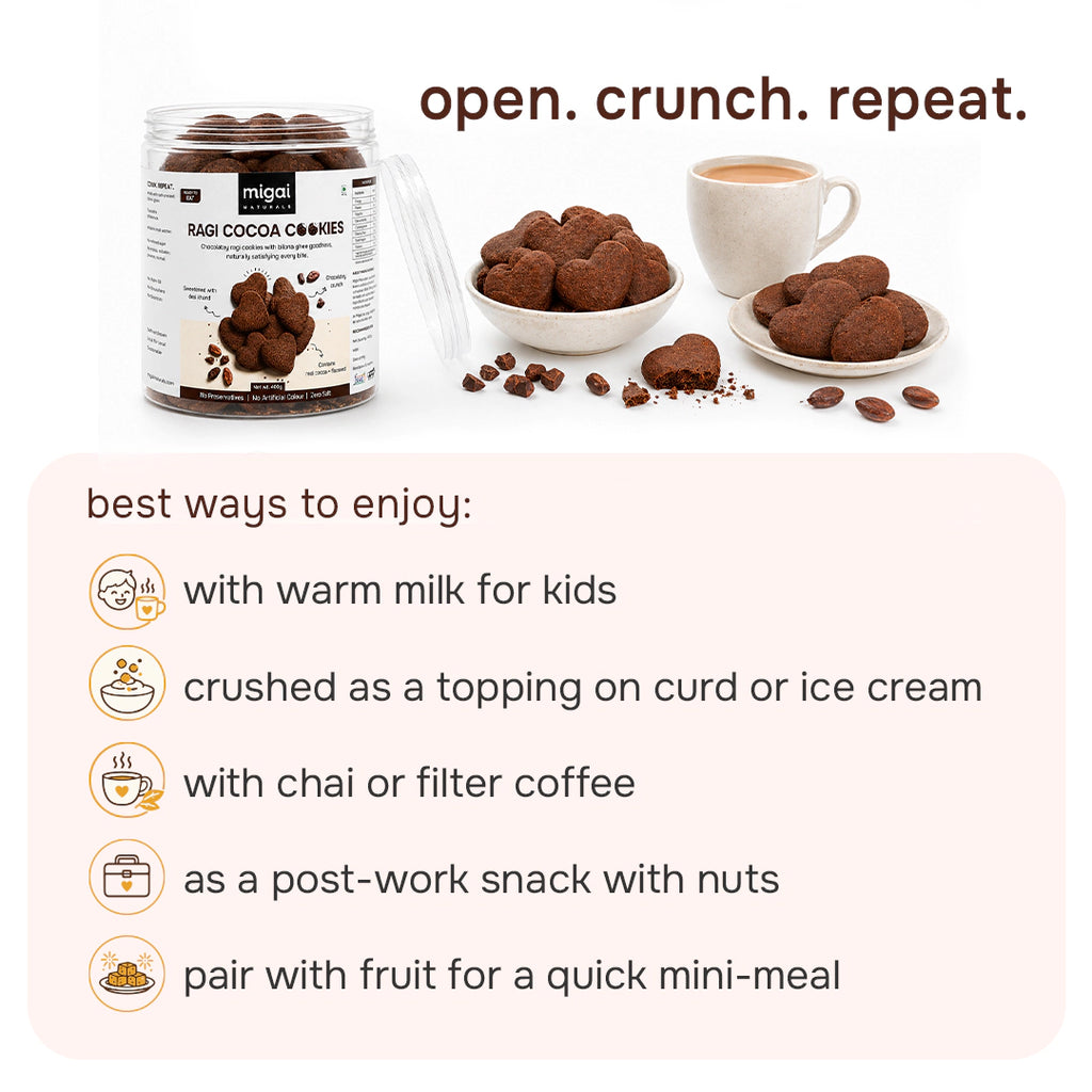 Ragi Cocoa Cookies
