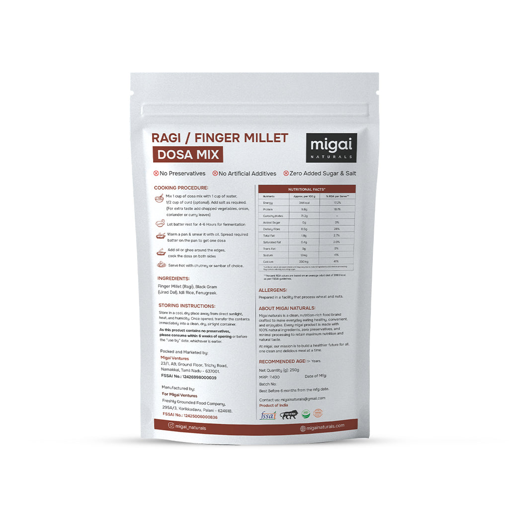 Ragi (Finger Millet) Dosa Mix