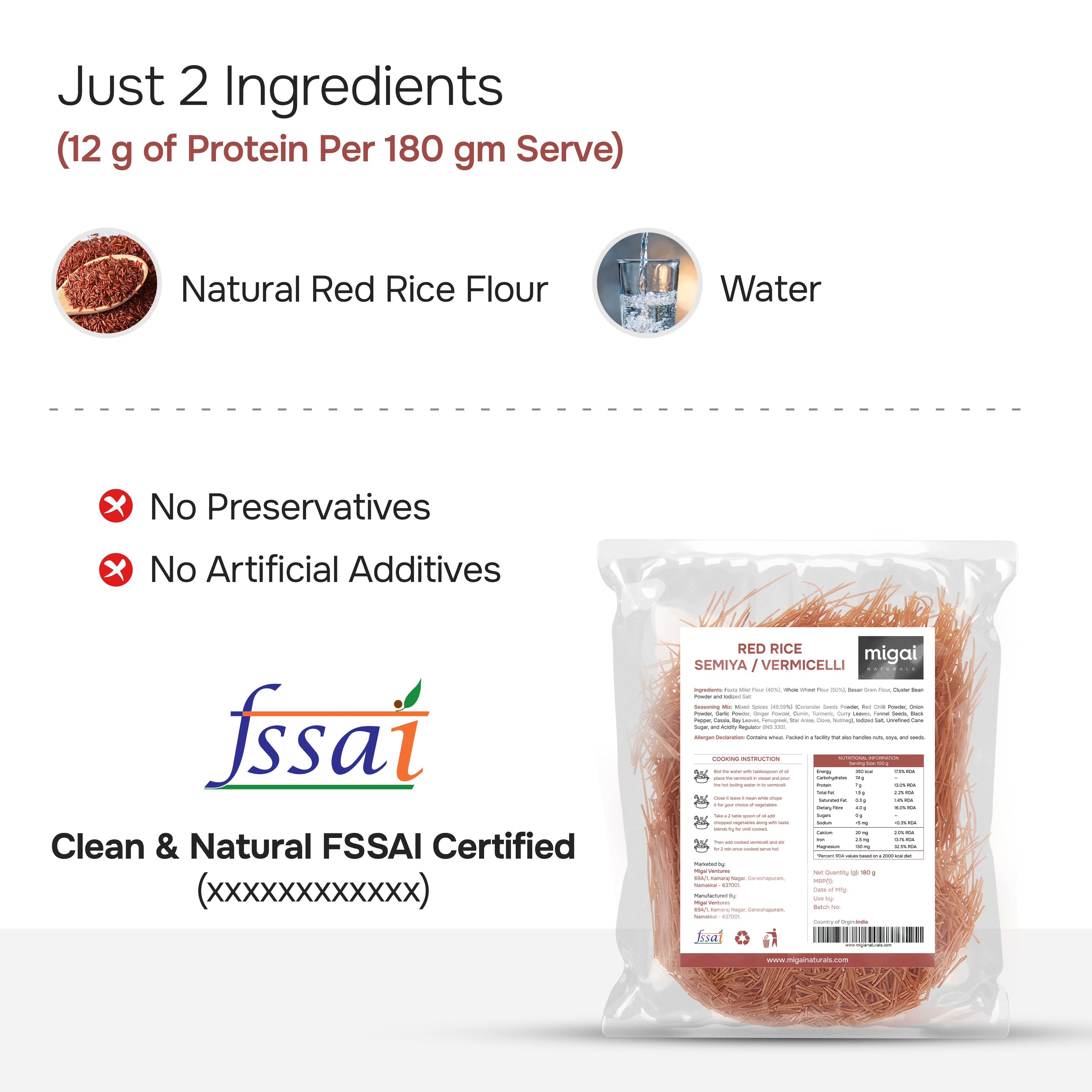 RED RICE VERMICELLI/SEMIYA