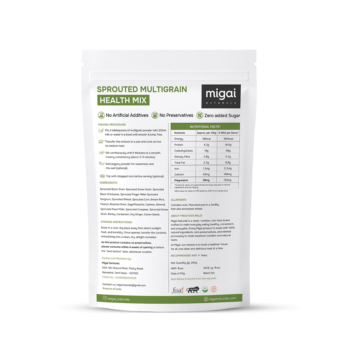 Sprouted Multigrain Health Mix Porridge