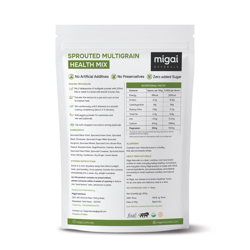 Sprouted Multigrain Health Mix Porridge
