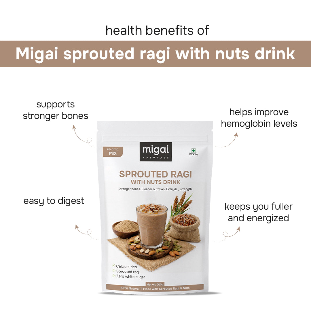 Sprouted Ragi with Nuts Malt