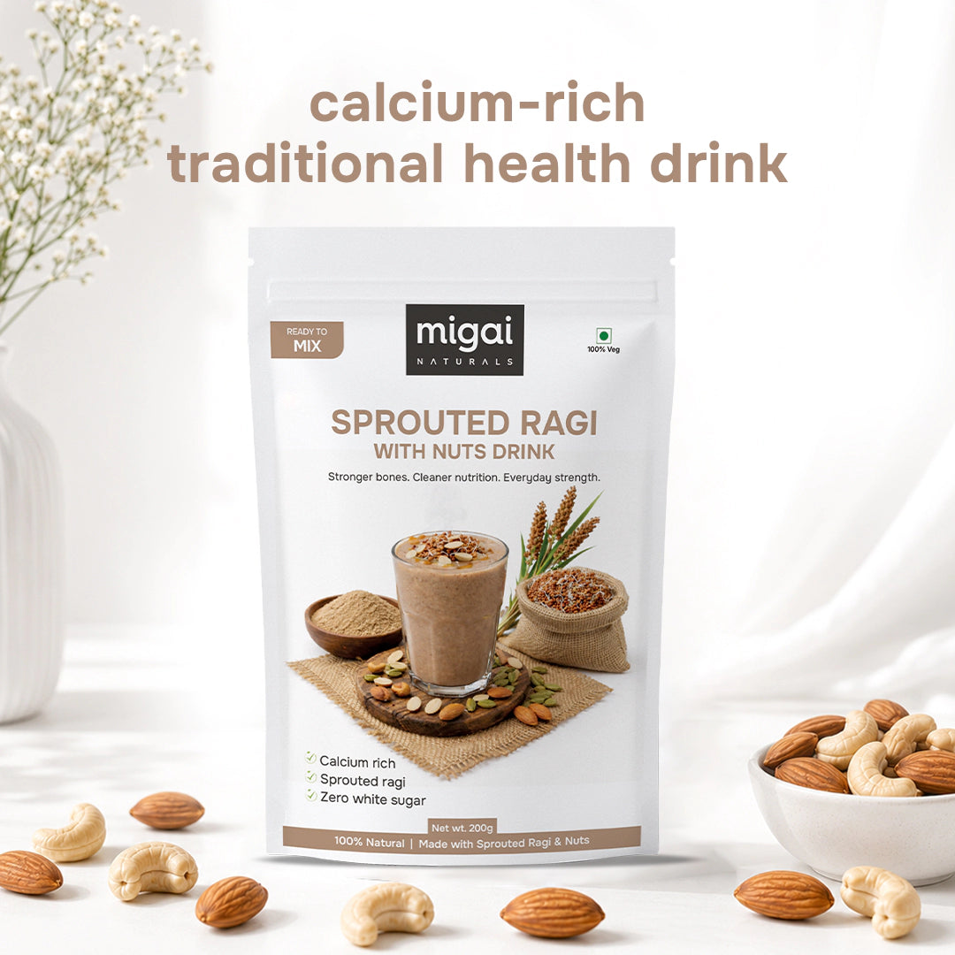 Sprouted Ragi with Nuts Malt
